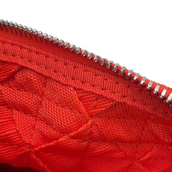 BOTTEGA VENETA Orange Intrecciato Pouch - Picture 8 of 13